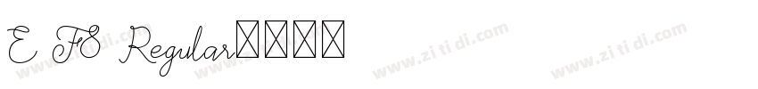 E F8 Regular字体转换